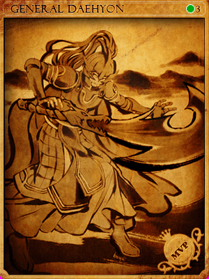 封印將軍大賢卡片卡片插畫