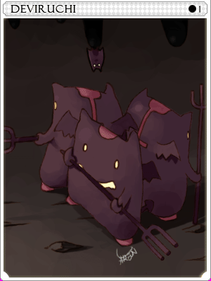 小惡魔卡片卡片插畫