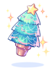 (服飾)閃閃發光聖誕樹物品圖片