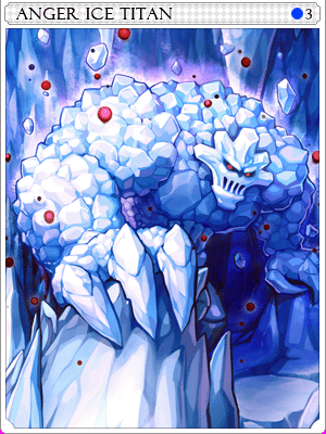憤怒冰巨人卡片卡片插畫