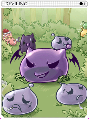 惡魔波利卡片卡片插畫