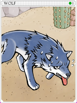 狼卡片卡片插畫