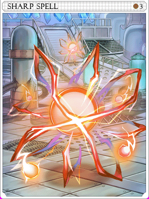 尖銳魔力卡片卡片插畫