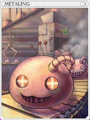 金屬波利卡片卡片插畫