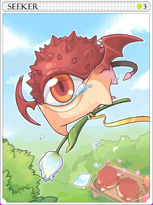 紅惡魔之眼卡片卡片插畫