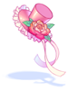 (服飾)紅色少女禮帽物品圖片