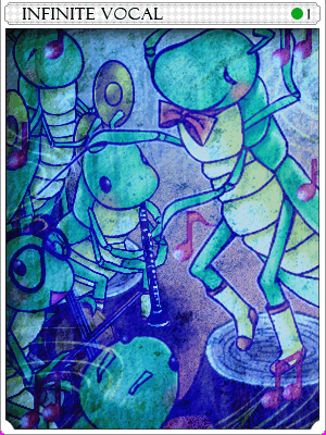 無限蝗蟲之王卡片卡片插畫