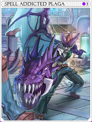 魔癮普拉加卡片卡片插畫