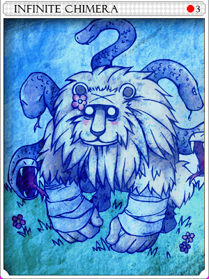 無限凱美拉卡片卡片插畫