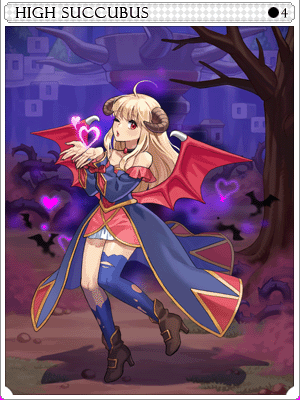 高階魅魔卡片卡片插畫
