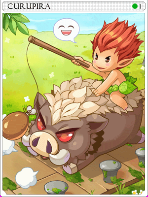 小綠人卡片卡片插畫