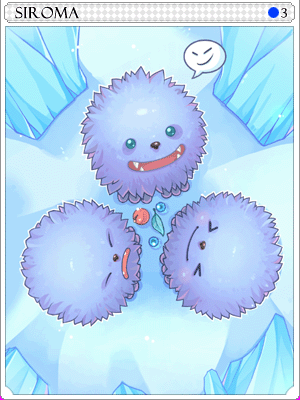 小雪獸卡片卡片插畫
