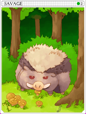 野豬卡片卡片插畫