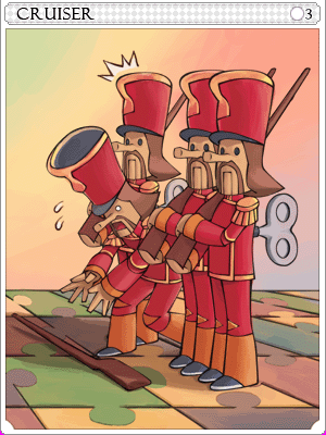 玩具士兵卡片卡片插畫