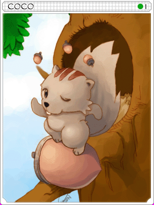 松鼠卡片卡片插畫