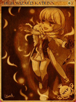 封印闇●超魔導師 凱特莉娜卡片卡片插畫