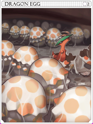 龍蛋卡片卡片插畫