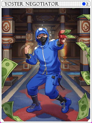耶斯特談判家卡片卡片插畫