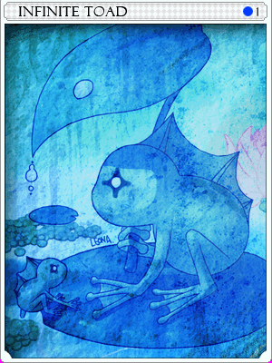 無限蛙王卡片卡片插畫