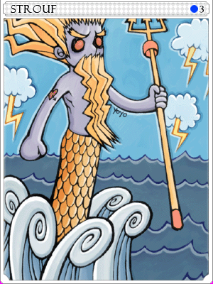 海神卡片卡片插畫