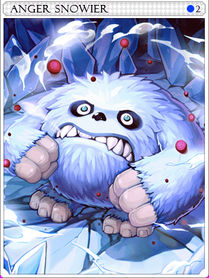 憤怒雪獸卡片卡片插畫