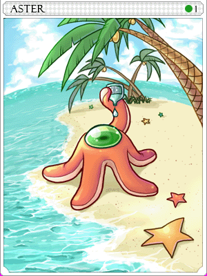海星卡片卡片插畫