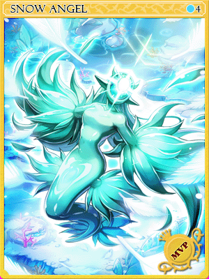 暴風雪天使卡片卡片插畫