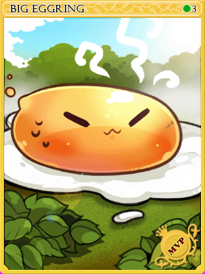 大型蛋黃波利卡片卡片插畫