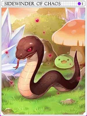 混沌黑蛇卡片卡片插畫