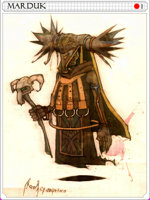 馬爾杜克卡片卡片插畫