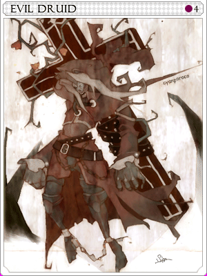 闇神官卡片卡片插畫